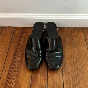 Tory Burch Patent Leather Mules